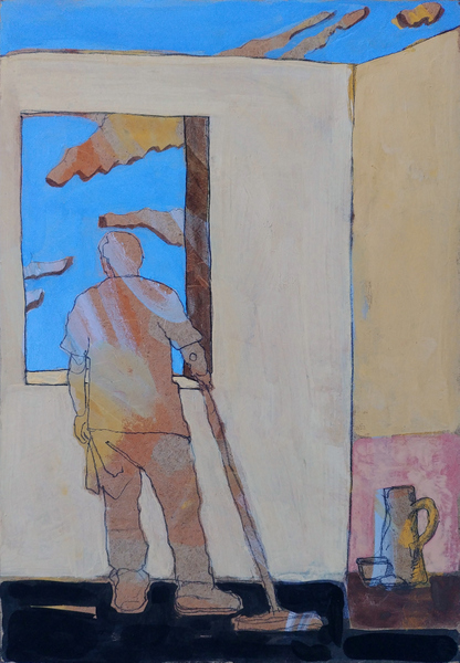 hors cadre 1 - 21x30 - tempera